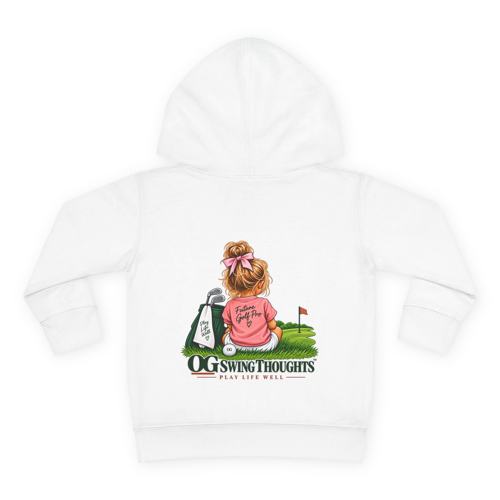 "Future Golf Pro" Toddler Hoodie — OG Swing Thoughts Golf Design (Play Live Well)