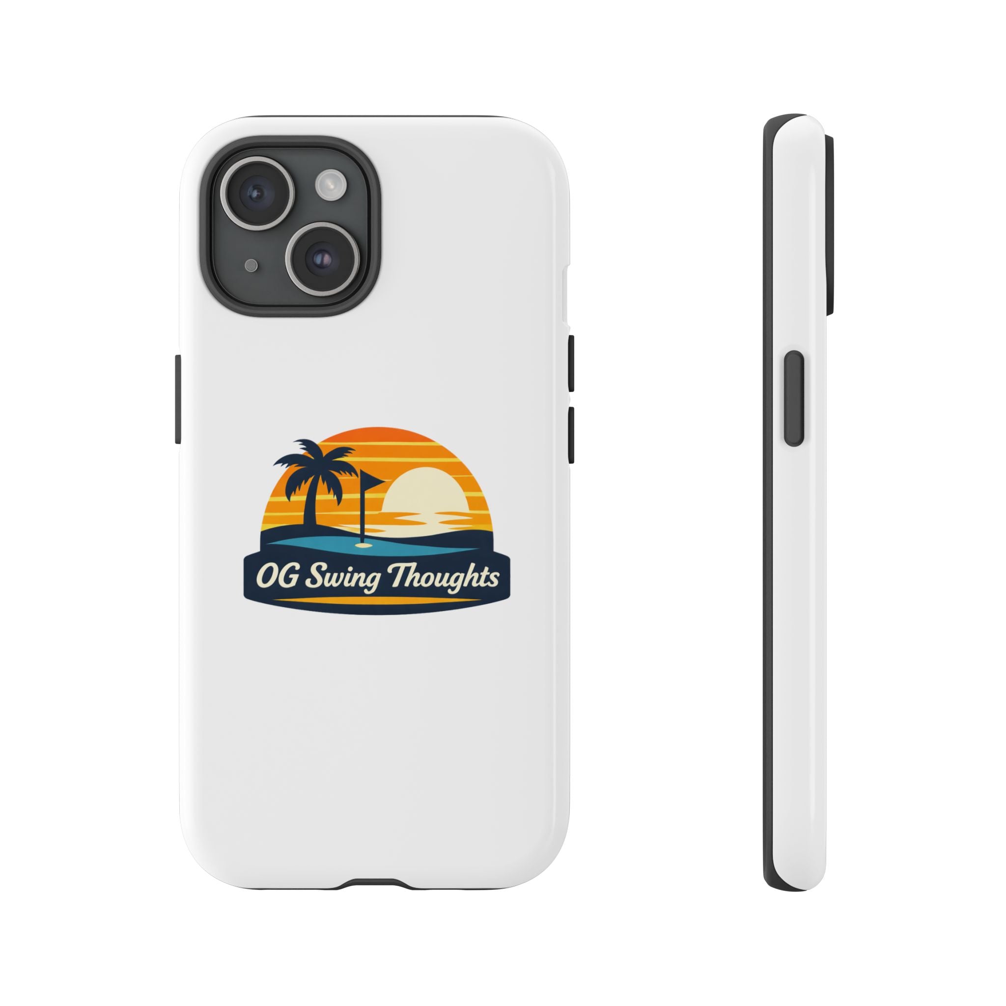 Phone Case - "OG Swing Thoughts" Tropical Sunset Design