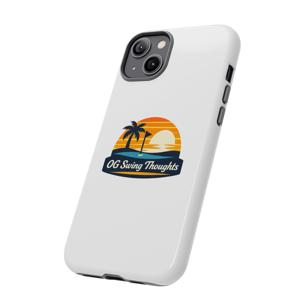 Phone Case - "OG Swing Thoughts" Tropical Sunset Design