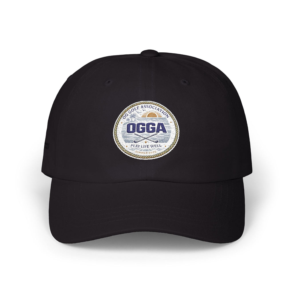 OGGA Retro Circle Dad Cap — Vintage Sports Logo Baseball Hat