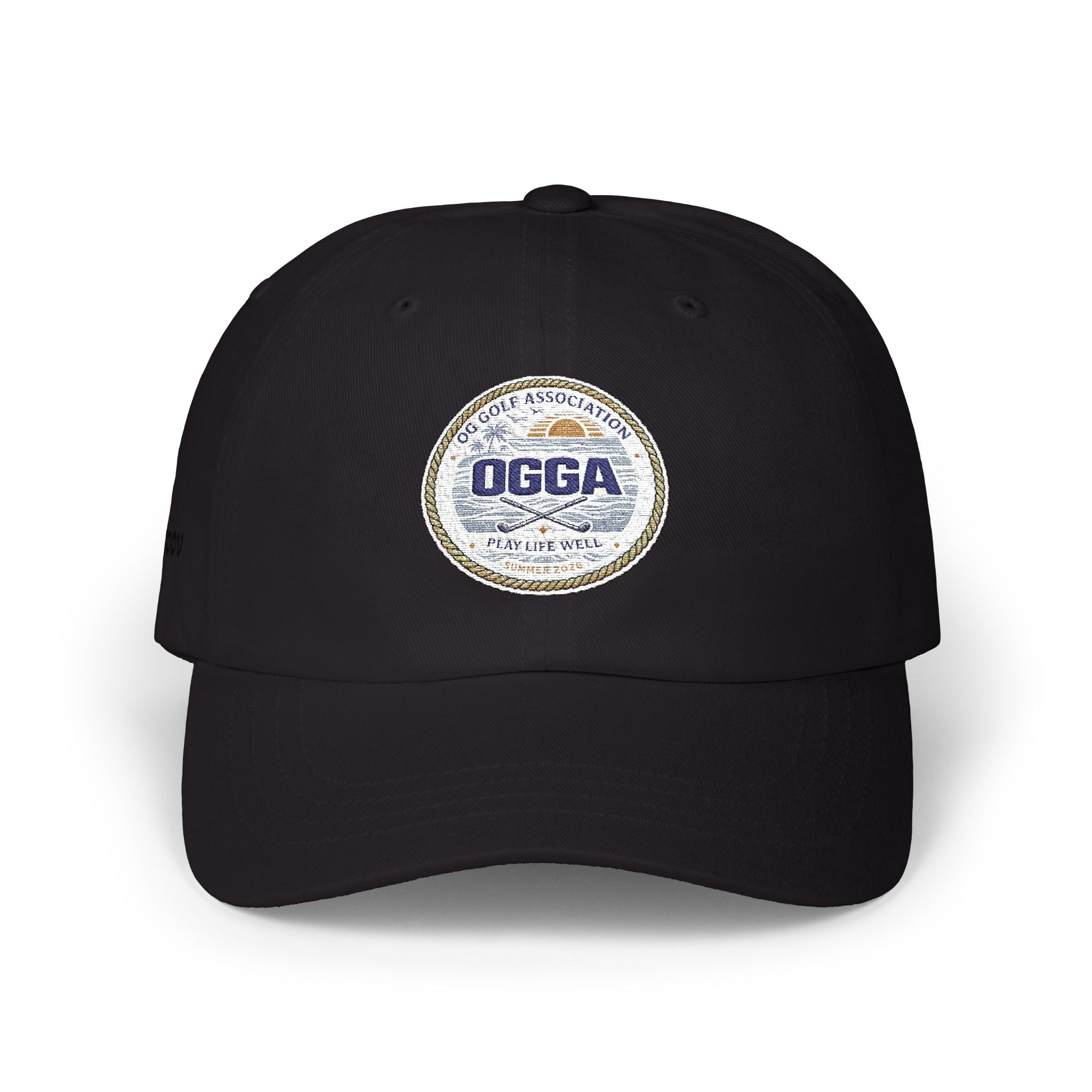 OGGA Retro Circle Dad Cap — Vintage Sports Logo Baseball Hat