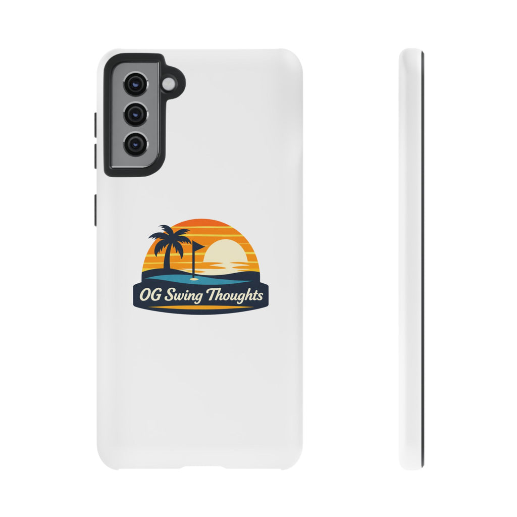 Phone Case - "OG Swing Thoughts" Tropical Sunset Design