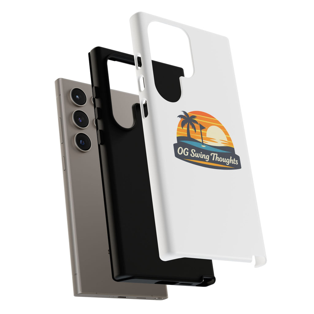 Phone Case - "OG Swing Thoughts" Tropical Sunset Design