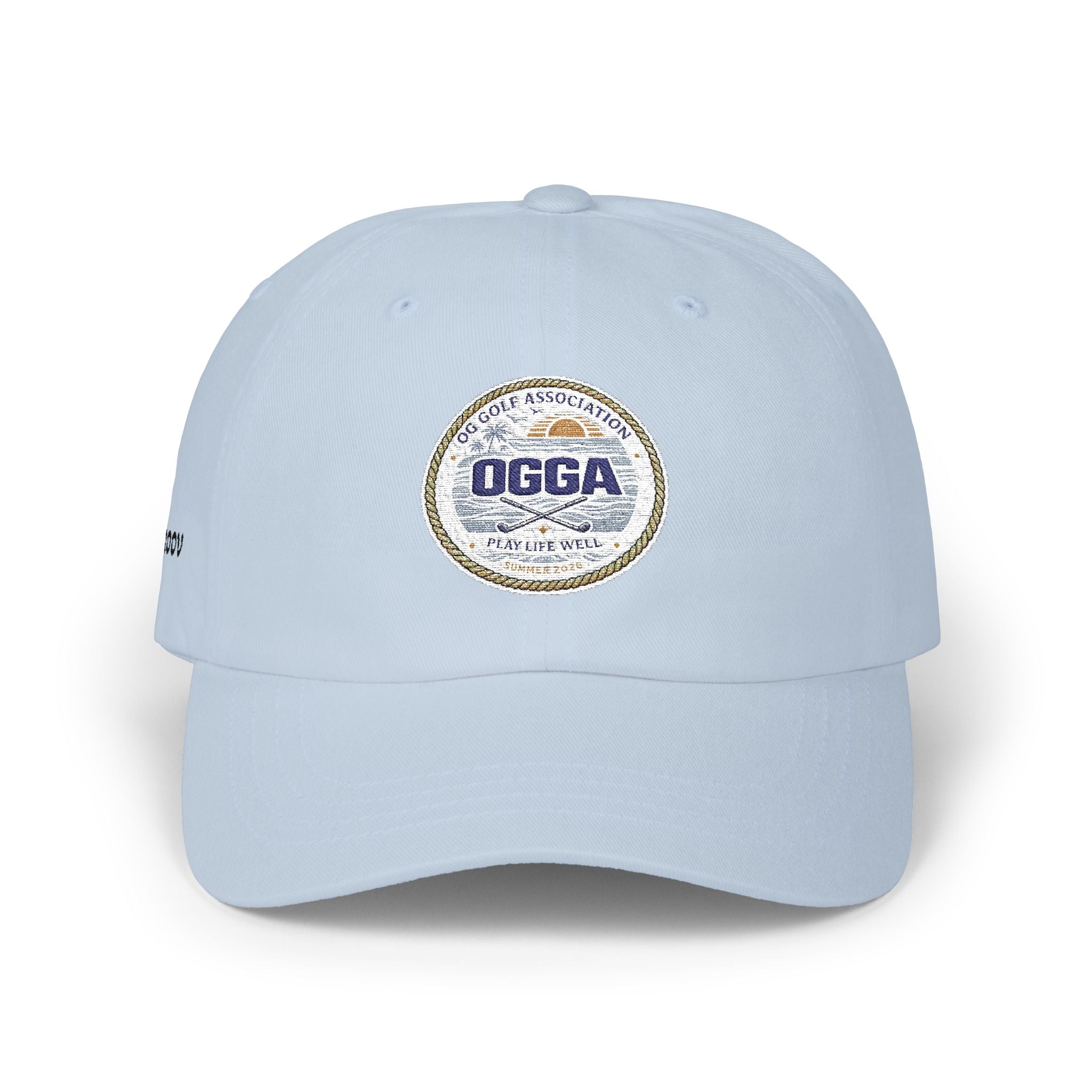 OGGA Retro Circle Dad Cap — Vintage Sports Logo Baseball Hat