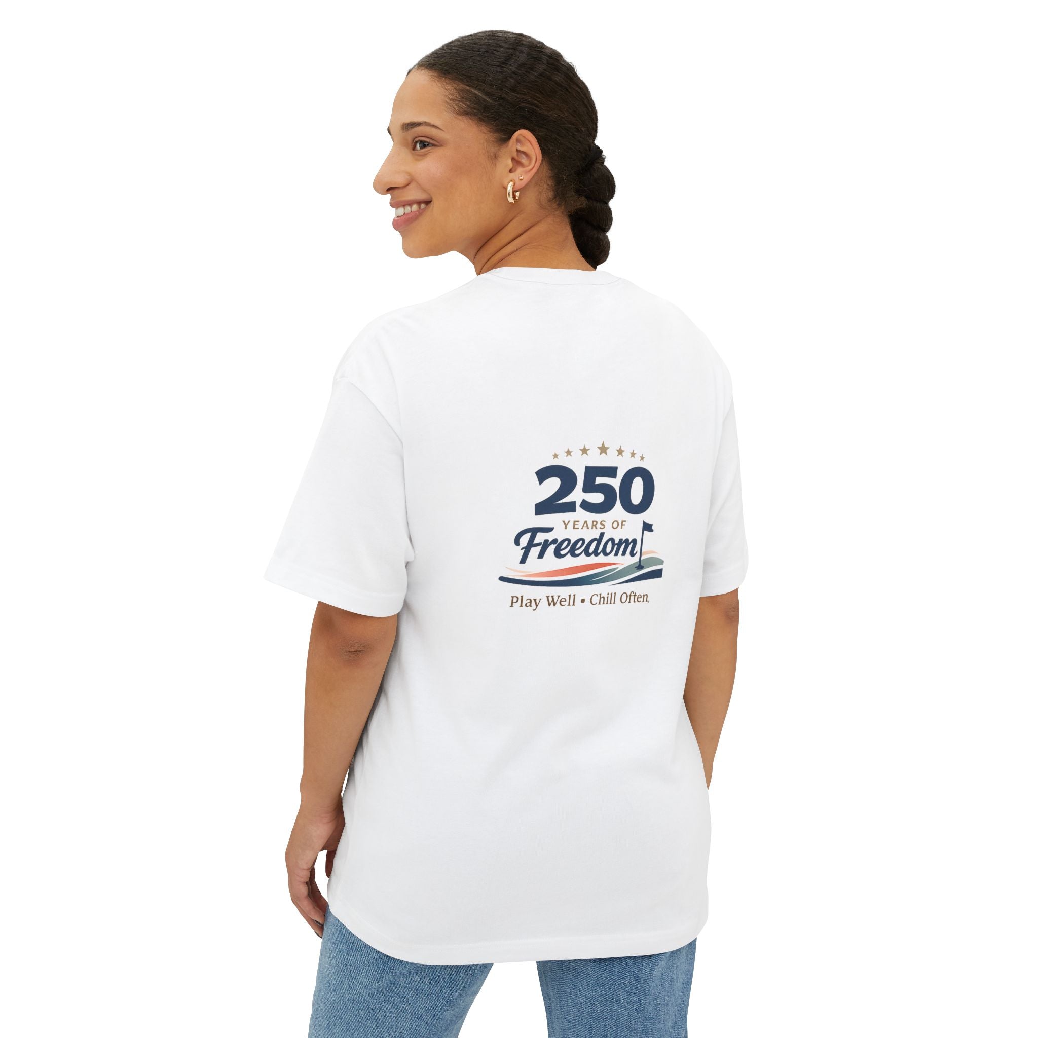 250 Years of Freedom Tee — Anniversary Patriotic T‑Shirt (Play Well • Chill Often)