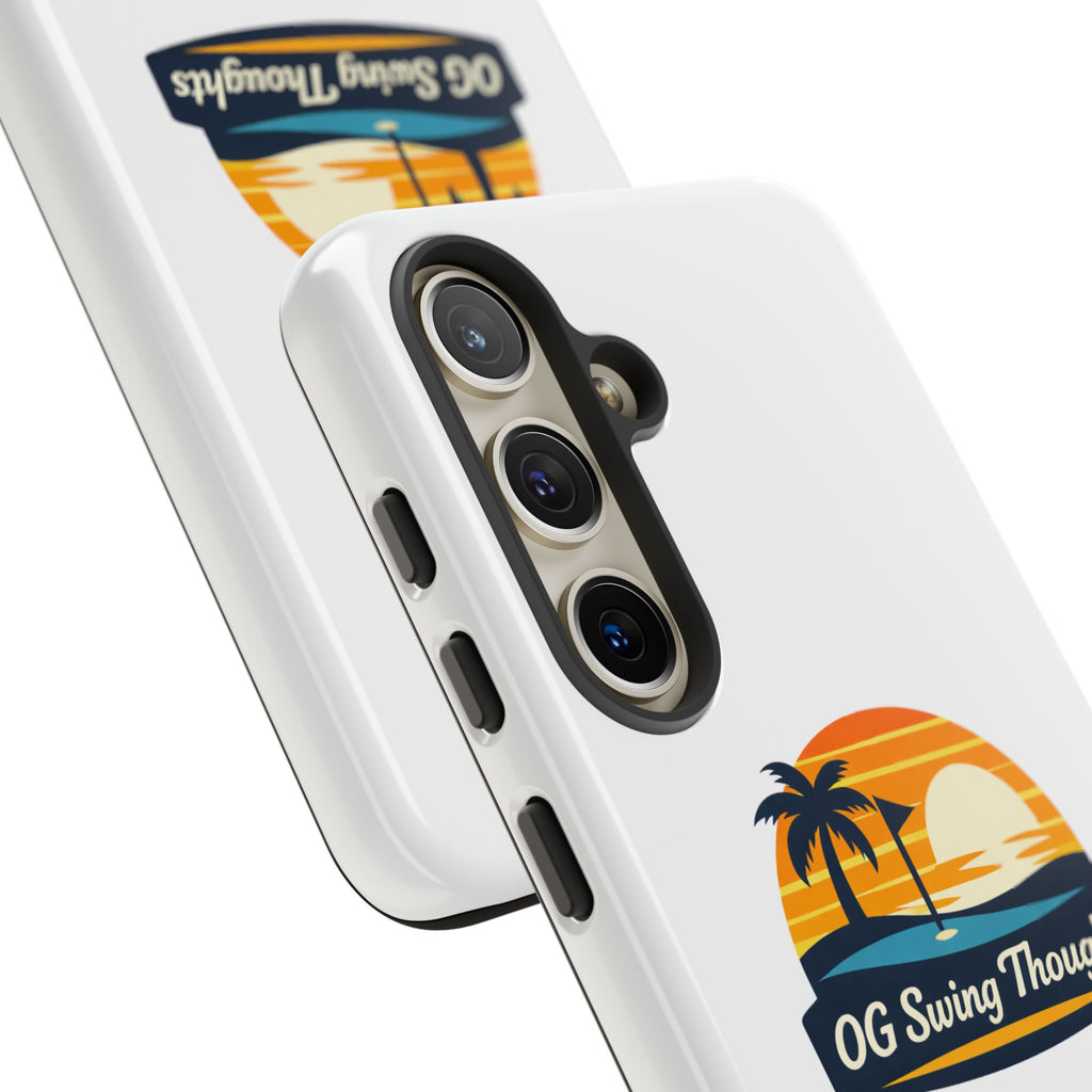 Phone Case - "OG Swing Thoughts" Tropical Sunset Design