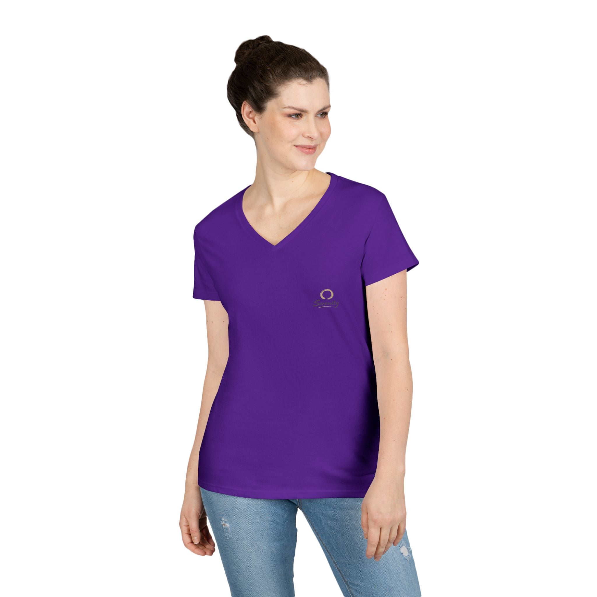 Zen Collection "Serenity" Ladies' V-Neck T-Shirt