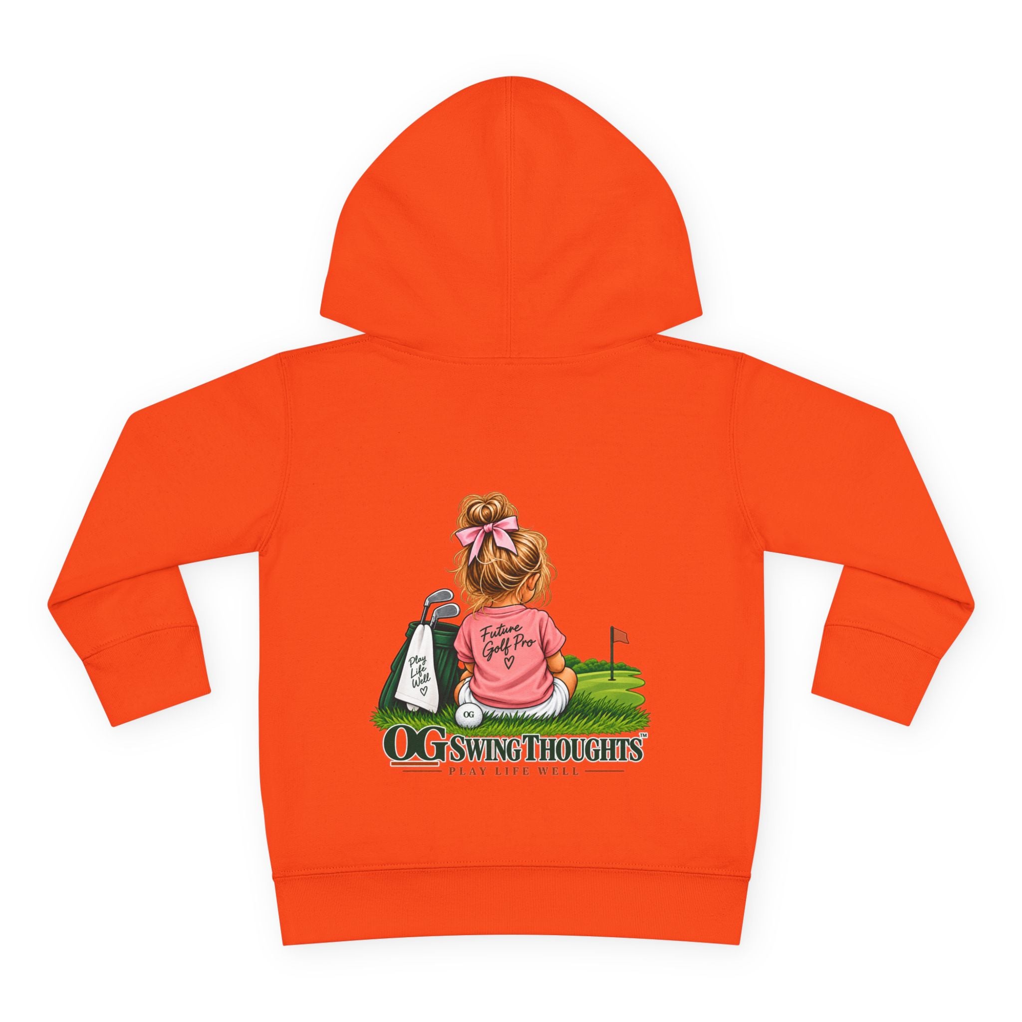 "Future Golf Pro" Toddler Hoodie — OG Swing Thoughts Golf Design (Play Live Well)