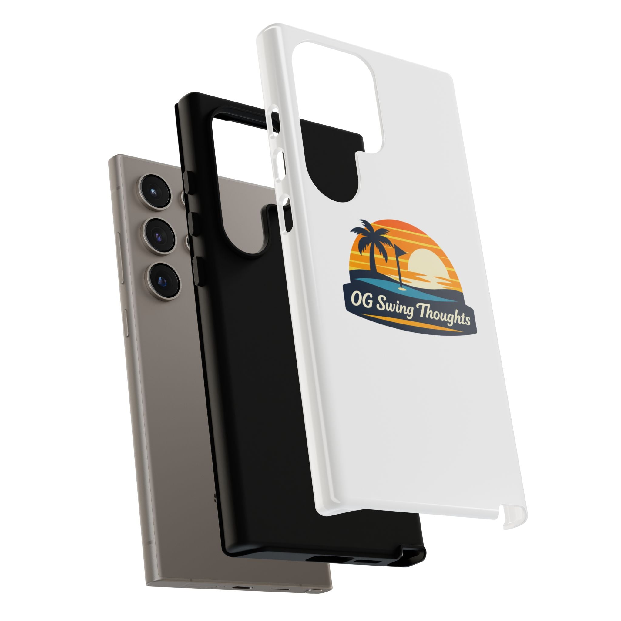 Phone Case - "OG Swing Thoughts" Tropical Sunset Design