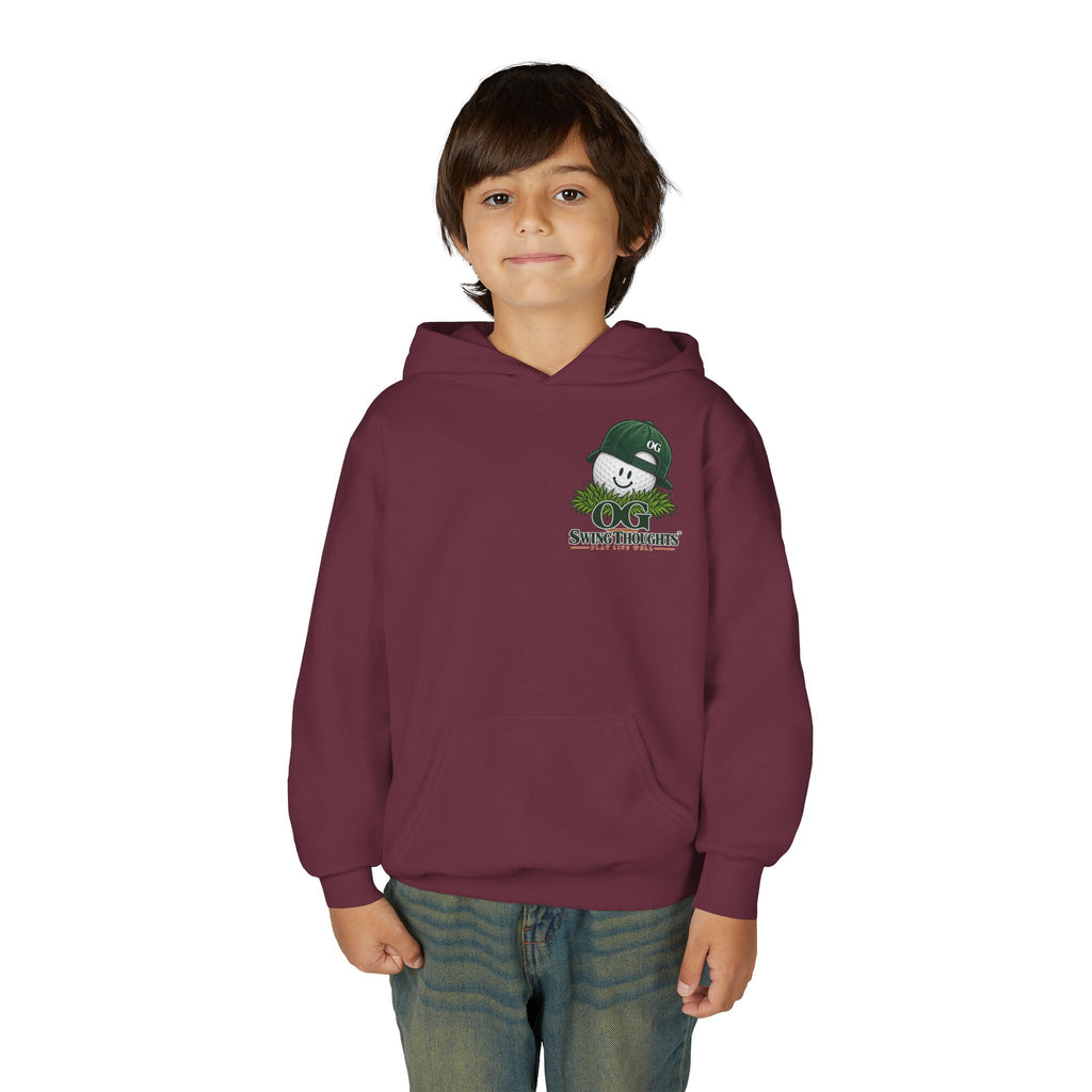 "Little Legend" Youth Golf Hoodie — "OG Swing Thoughts" Kids Golf Pullover