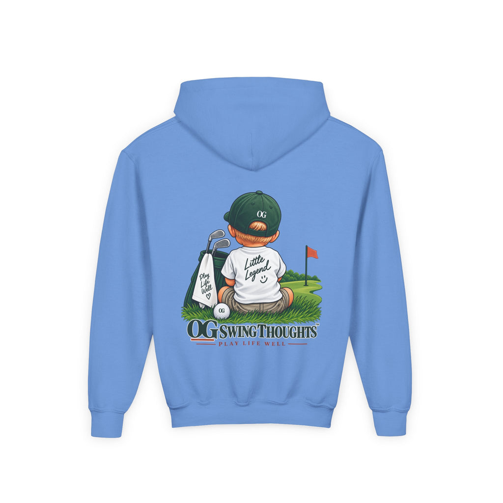 "Little Legend" Youth Golf Hoodie — "OG Swing Thoughts" Kids Golf Pullover