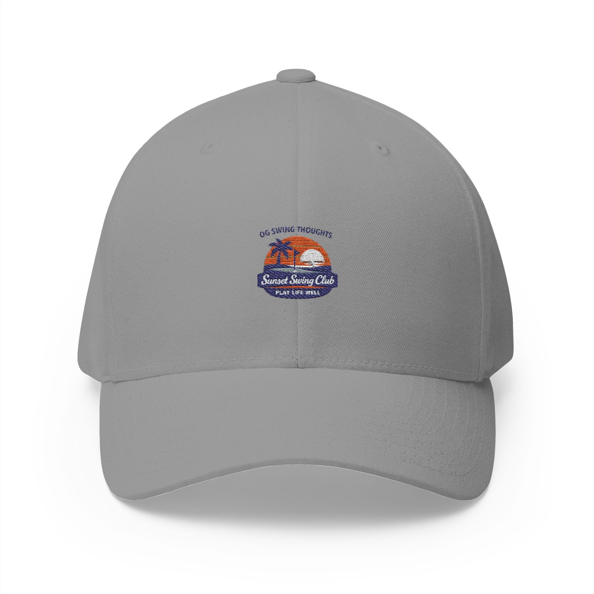 Embroidered Sunset Swing Club — Flex Fit Hat