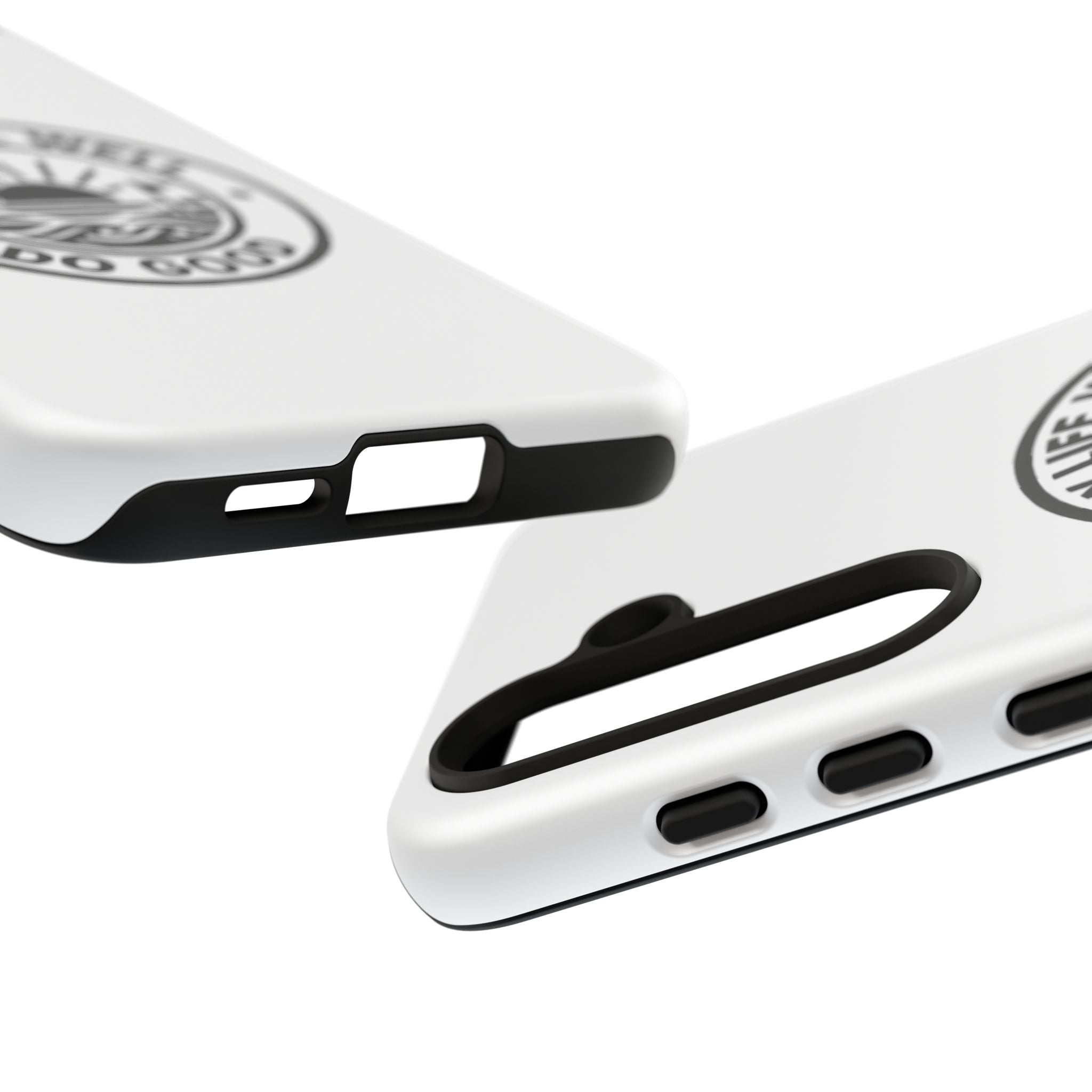 Phone Case — "Play Life Well, Do Good" Minimal Beach Badge