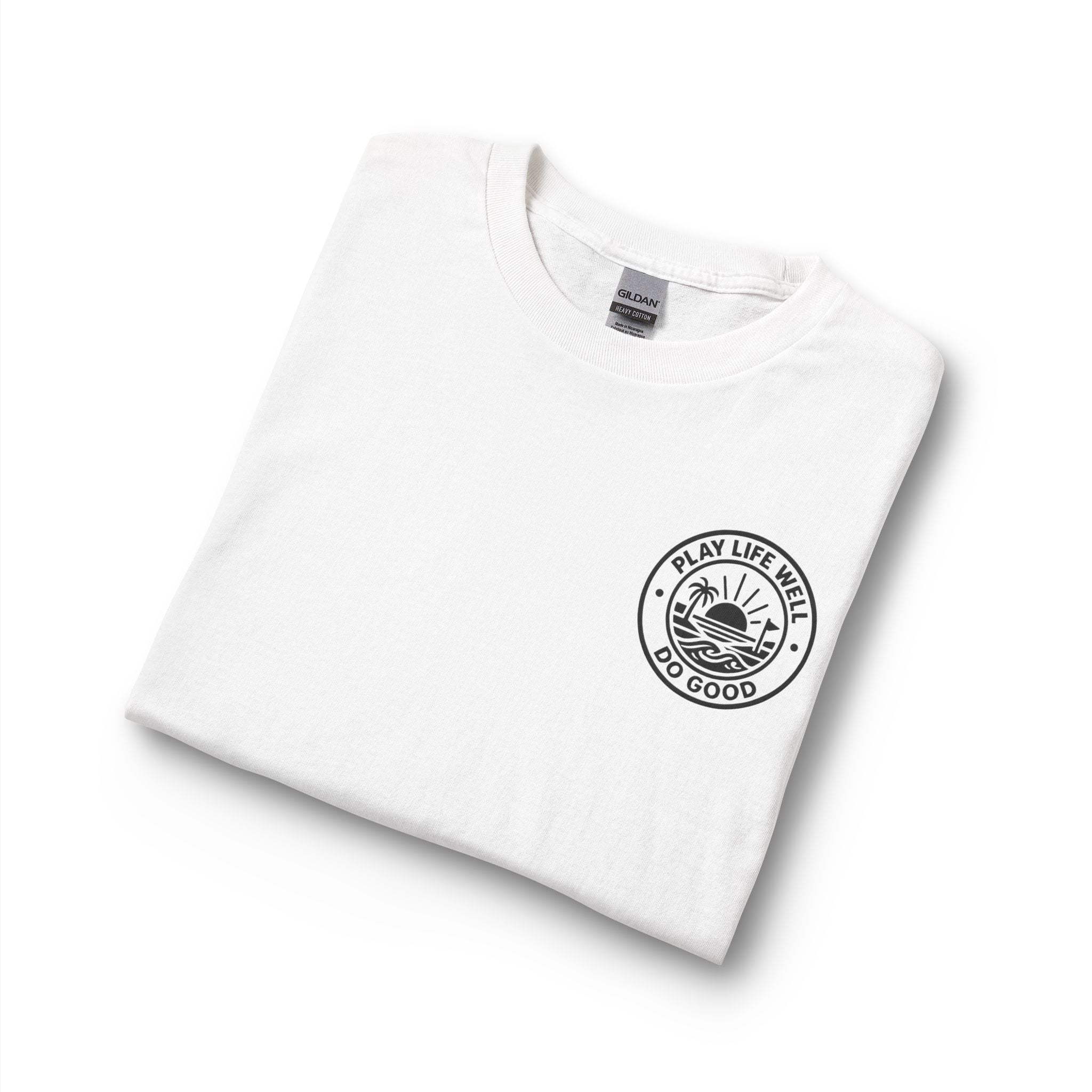 "Play Life Well" with Patriotic Eagle Vintage American Long Sleeve Crew