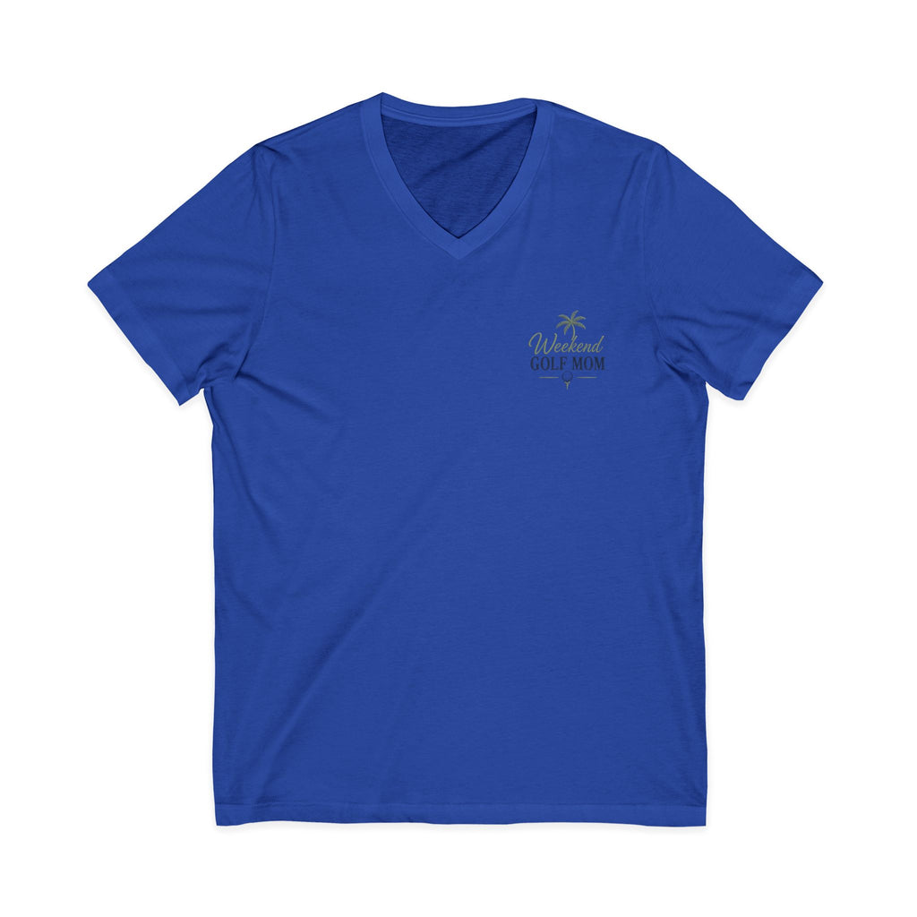 Weekend Golf Mom V-Neck Tee — Golfing Mom Graphic T-Shirt