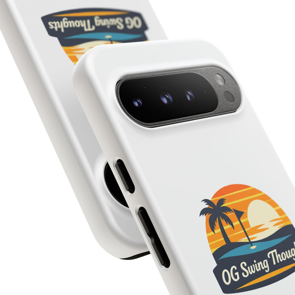 Phone Case - "OG Swing Thoughts" Tropical Sunset Design