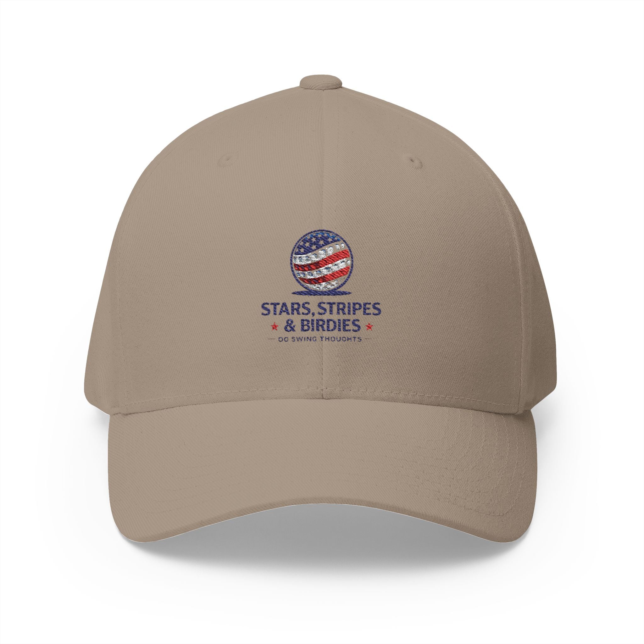 Embroidered 'Stars, Stripes & Birdies' Patriotic Structured Cap
