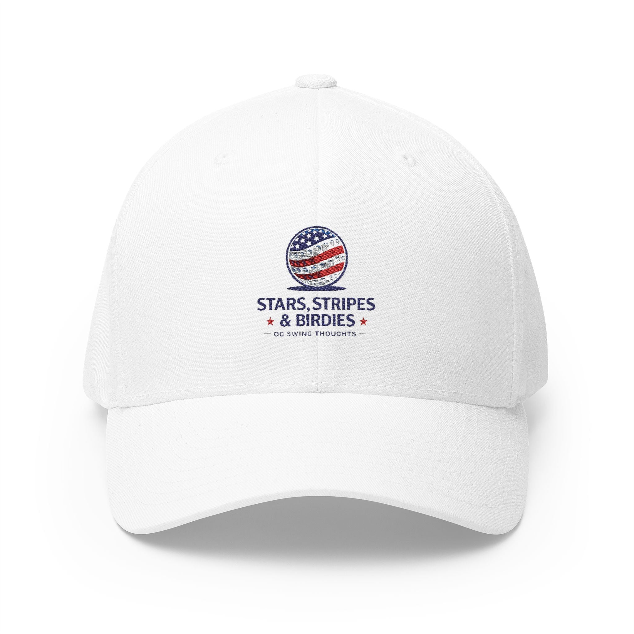 Embroidered 'Stars, Stripes & Birdies' Patriotic Structured Cap